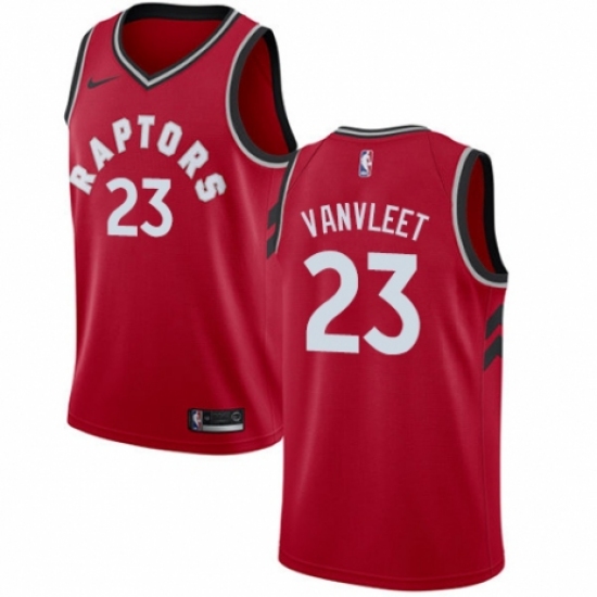 Youth Nike Toronto Raptors 23 Fred VanVleet Swingman Red NBA Jersey - Icon Edition