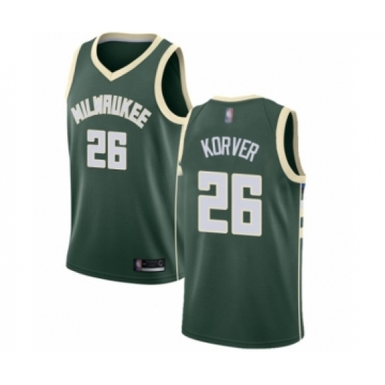 Youth Milwaukee Bucks 26 Kyle Korver Swingman Green Basketball Jersey - Icon Edition