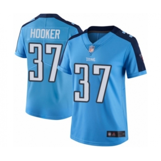 Women's Tennessee Titans 37 Amani Hooker Limited Light Blue Rush Vapor Untouchable Football Jersey