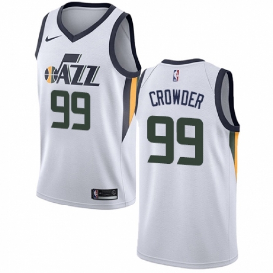 Youth Nike Utah Jazz 99 Jae Crowder Swingman NBA Jersey - Association Edition