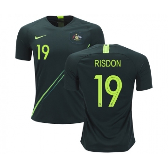 Australia 19 Risdon Away Soccer Country Jersey