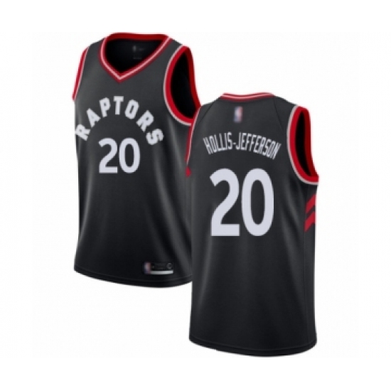 Youth Toronto Raptors 20 Rondae Hollis-Jefferson Swingman Black Basketball Jersey Statement Edition