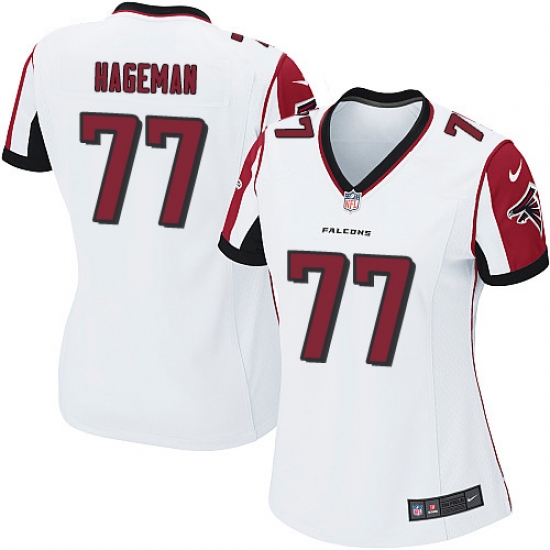 Women's Nike Atlanta Falcons 77 Ra'Shede Hageman Game White NFL Jersey