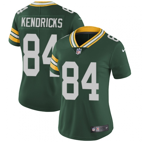 Women's Nike Green Bay Packers 84 Lance Kendricks Elite Green Team Color NFL Jersey