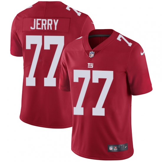 Youth Nike New York Giants 77 John Jerry Elite Red Alternate NFL Jersey