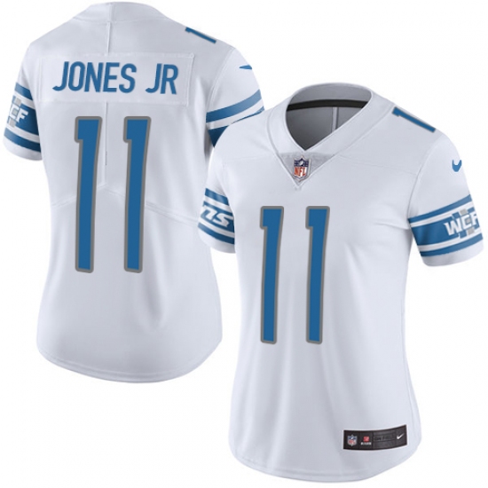 Women's Nike Detroit Lions 11 Marvin Jones Jr Limited White Vapor Untouchable NFL Jersey