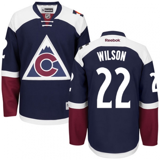 Women's Reebok Colorado Avalanche 22 Colin Wilson Authentic Blue Third NHL Jersey