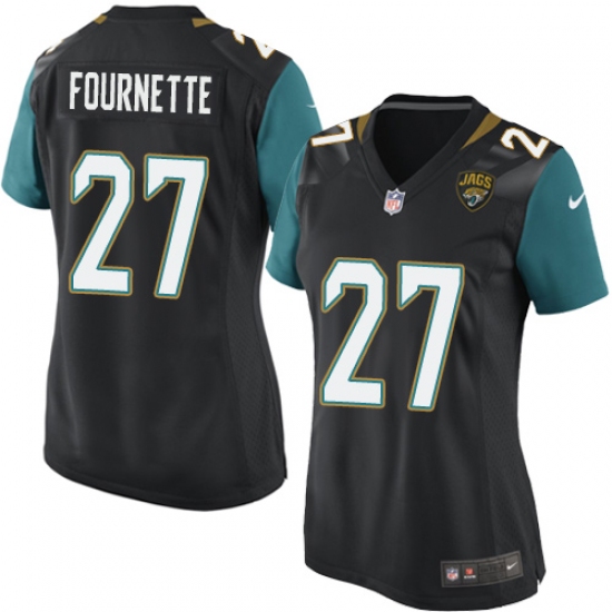 Women's Nike Jacksonville Jaguars 27 Leonard Fournette Game Black Alternate NFL Jersey