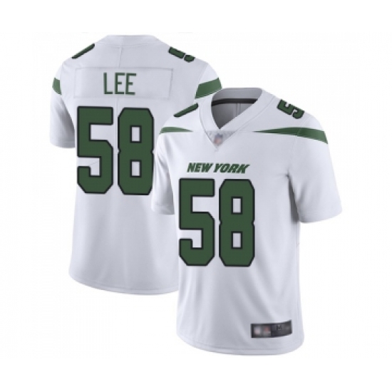 Men's New York Jets 58 Darron Lee White Vapor Untouchable Limited Player Football Jersey