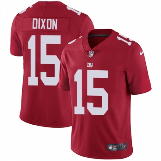 Youth Nike New York Giants 15 Riley Dixon Red Alternate Vapor Untouchable Elite Player NFL Jersey