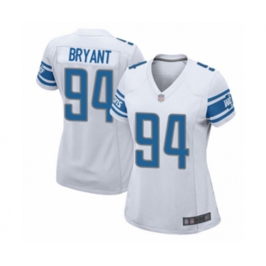 Women's Detroit Lions 94 Austin Bryant Game White Football Jersey