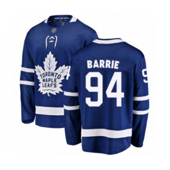 Men's Toronto Maple Leafs 94 Tyson Barrie Authentic Royal Blue Home Fanatics Branded Breakaway Hockey Jersey