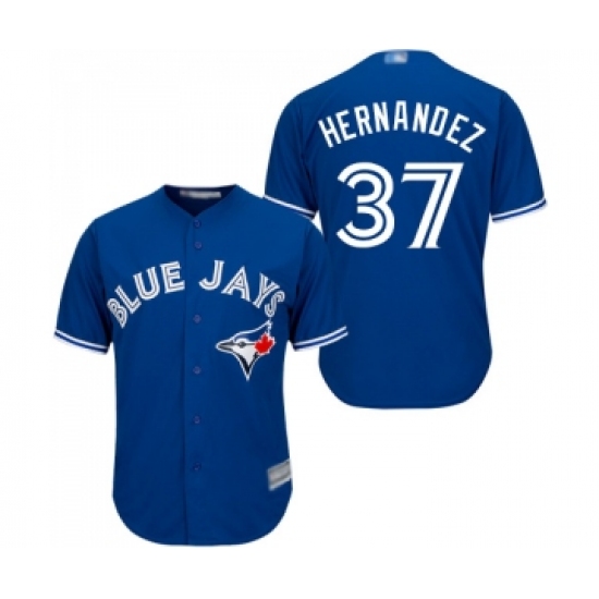 Youth Toronto Blue Jays 37 Teoscar Hernandez Replica Blue Alternate Baseball Jersey