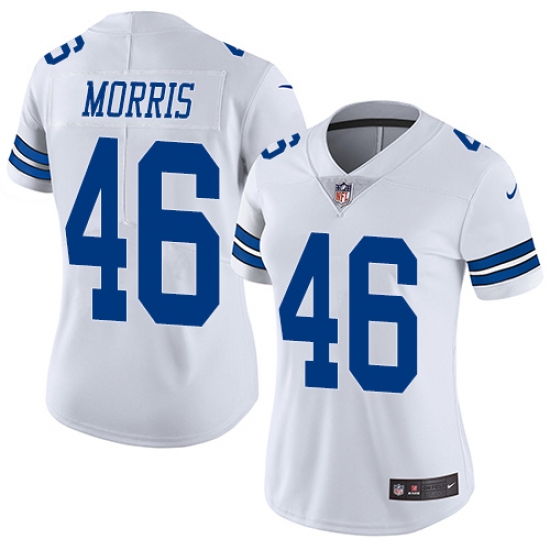 Women's Nike Dallas Cowboys 46 Alfred Morris White Vapor Untouchable Limited Player NFL Jersey