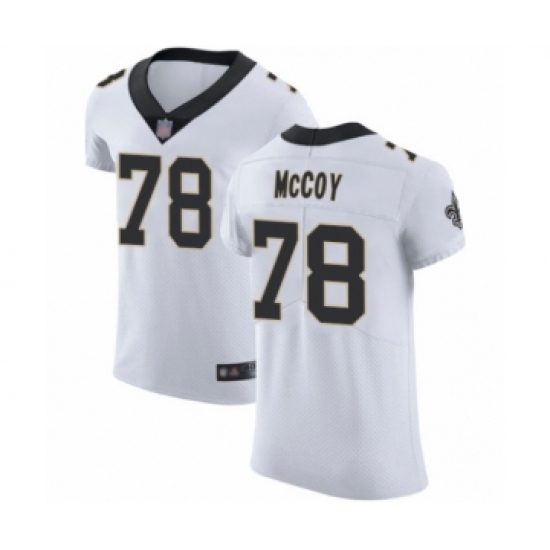 Men's New Orleans Saints 78 Erik McCoy White Vapor Untouchable Elite Player Football Jersey