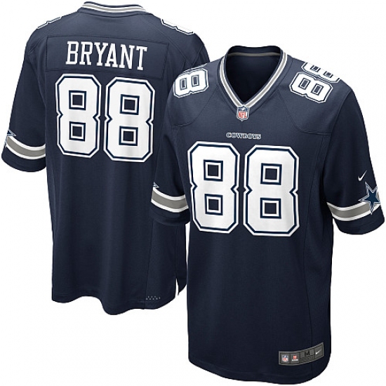 Men's Nike Dallas Cowboys 88 Dez Bryant Game Navy Blue Team Color NFL Jersey