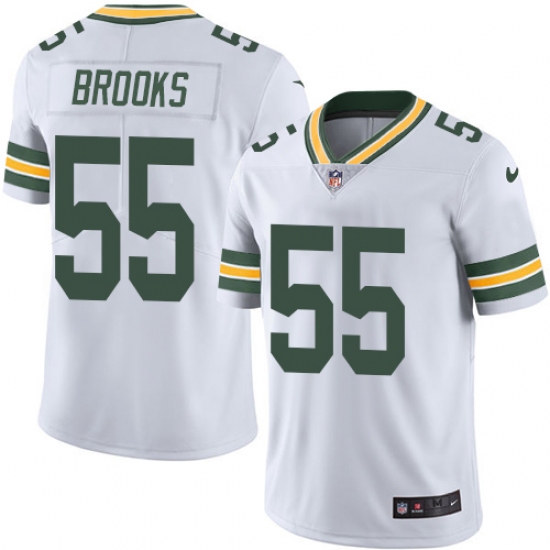 Men's Nike Green Bay Packers 55 Ahmad Brooks White Vapor Untouchable Limited Player NFL Jersey