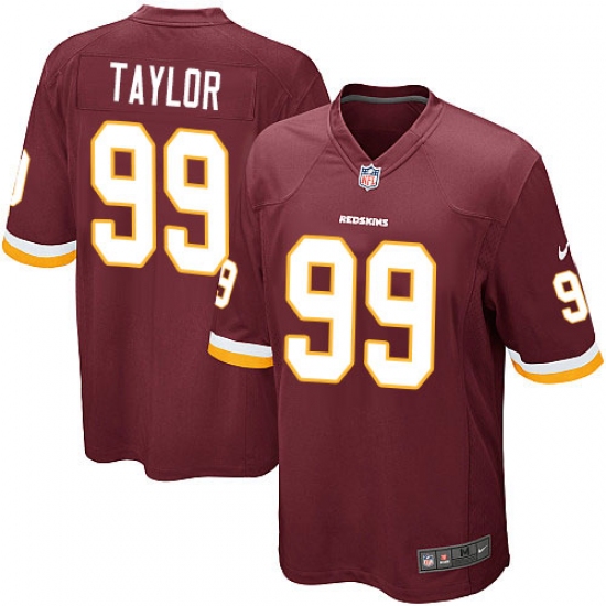 Men's Nike Washington Redskins 99 Phil Taylor Game Burgundy Red Team Color NFL Jersey