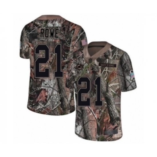 Youth Miami Dolphins 21 Eric Rowe Limited Camo Rush Realtree Football Jersey