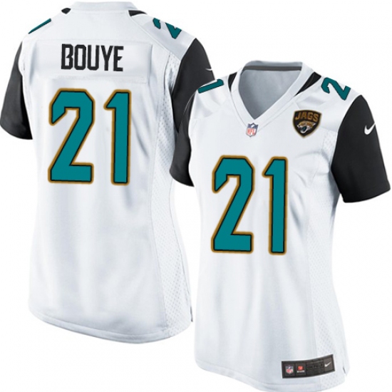 Women's Nike Jacksonville Jaguars 21 A.J. Bouye Game White NFL Jersey