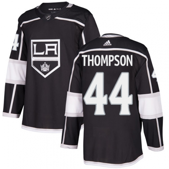 Youth Adidas Los Angeles Kings 44 Nate Thompson Authentic Black Home NHL Jersey