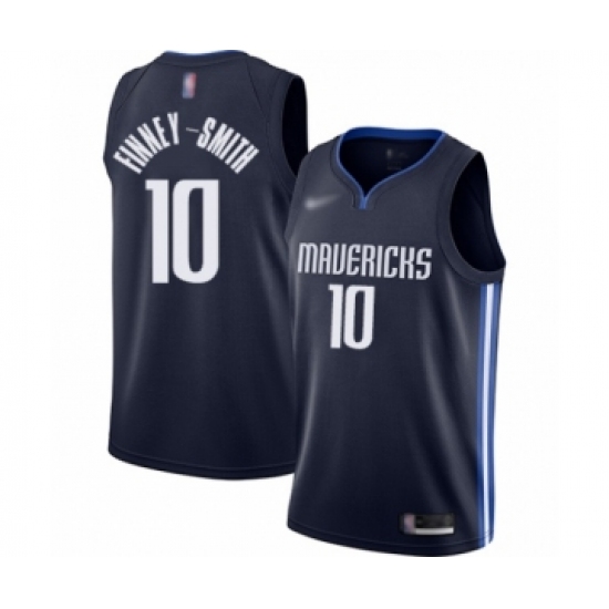 Youth Dallas Mavericks 10 Dorian Finney-Smith Swingman Navy Finished Basketball Jersey - Statement Edition