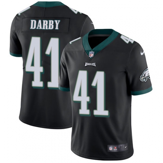 Men's Nike Philadelphia Eagles 41 Ronald Darby Black Alternate Vapor Untouchable Limited Player NFL Jersey