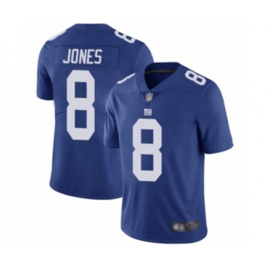 Men's New York Giants 8 Daniel Jones Royal Blue Team Color Vapor Untouchable Limited Player Football Jersey