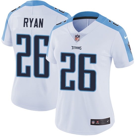 Women's Nike Tennessee Titans 26 Logan Ryan White Vapor Untouchable Limited Player NFL Jersey