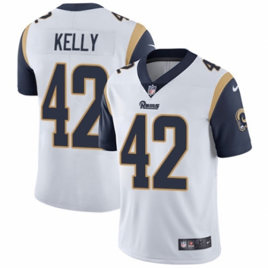 Youth Nike Los Angeles Rams 42 John Kelly White Vapor Untouchable Limited Player NFL Jersey