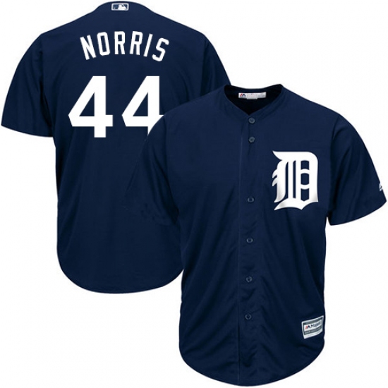 Men's Majestic Detroit Tigers 44 Daniel Norris Replica Navy Blue Alternate Cool Base MLB Jersey