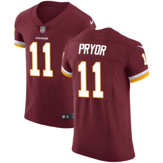 Men's Nike Washington Redskins 11 Terrelle Pryor Elite Burgundy Red Team Color NFL Jersey