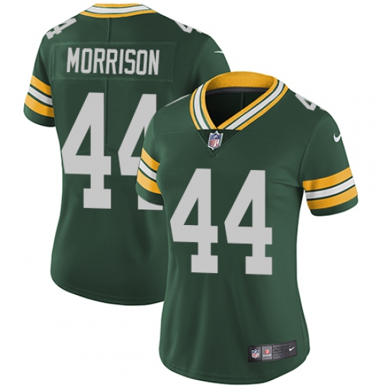 Women's Nike Green Bay Packers 44 Antonio Morrison Green Team Color Vapor Untouchable Limited Player NFL Jersey