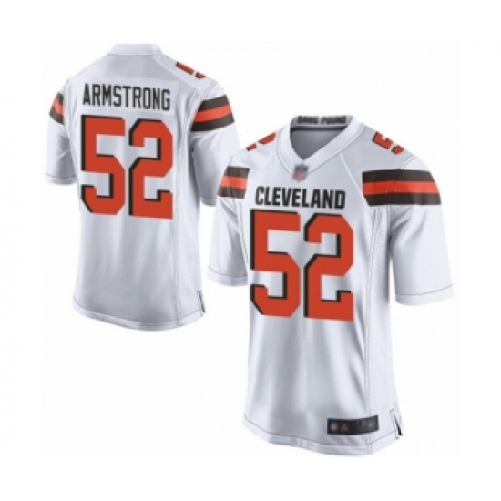 Men's Cleveland Browns 52 Ray-Ray Armstrong Game White Football Jersey