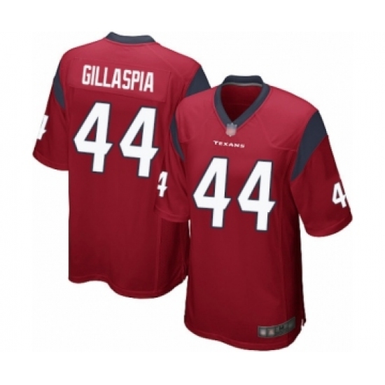 Men's Houston Texans 44 Cullen Gillaspia Game Red Alternate Football Jersey