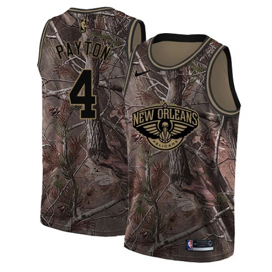 Women's Nike New Orleans Pelicans 4 Elfrid Payton Swingman Camo Realtree Collection NBA Jersey