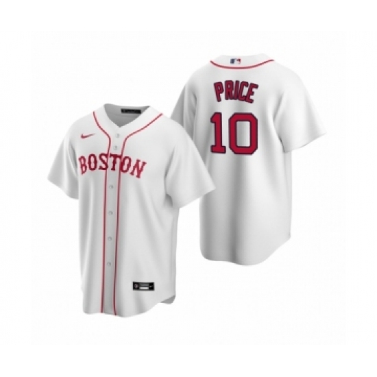 Youth Boston Red Sox 10 David Price Nike White Replica Alternate Jersey