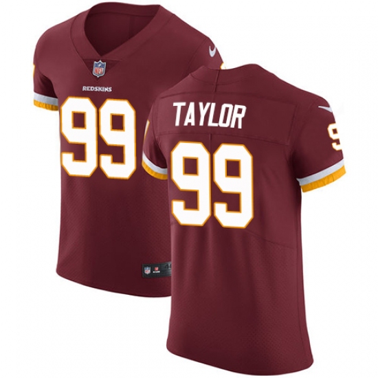 Men's Nike Washington Redskins 99 Phil Taylor Elite Burgundy Red Team Color NFL Jersey