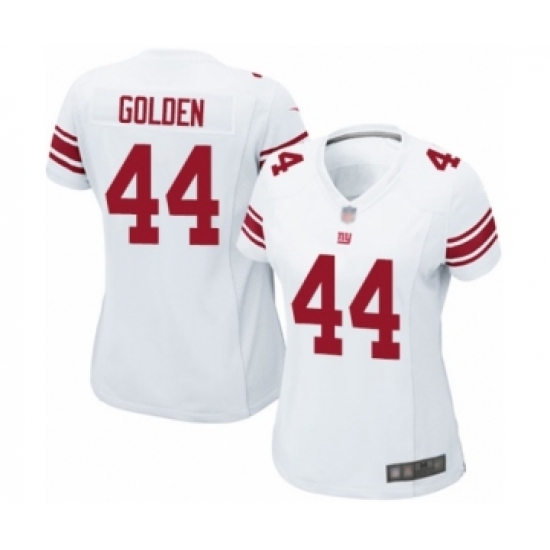 Women's New York Giants 44 Markus Golden Game White Football Jersey