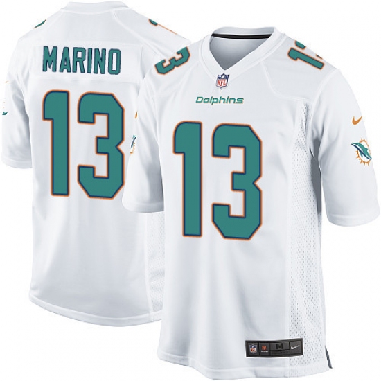 Men's Nike Miami Dolphins 13 Dan Marino Game White NFL Jersey