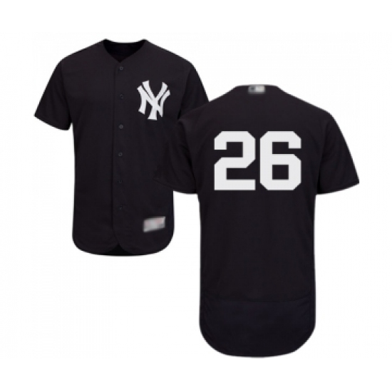 Men's New York Yankees 26 DJ LeMahieu Navy Blue Alternate Flex Base Authentic Collection Baseball Jersey