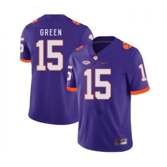 Clemson Tigers 15 T.J. Green Purple Nike College Football Jersey