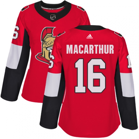 Women's Adidas Ottawa Senators 16 Clarke MacArthur Premier Red Home NHL Jersey