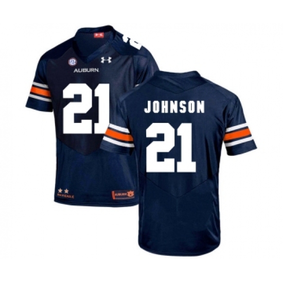 Auburn Tigers 21 Kerryon Johnson Navy College Football Jersey