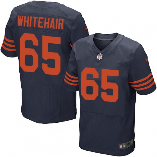 Men's Nike Chicago Bears 65 Cody Whitehair Elite Navy Blue Alternate NFL Jersey