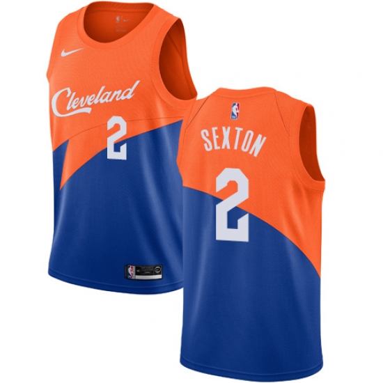 Women's Nike Cleveland Cavaliers 2 Kyrie Irving Swingman Blue NBA Jersey - City Edition