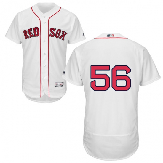 Men's Majestic Boston Red Sox 56 Joe Kelly White Home Flex Base Authentic Collection MLB Jersey