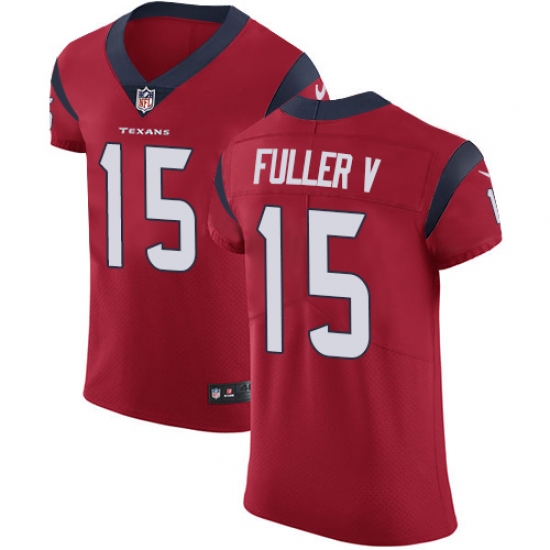 Men's Nike Houston Texans 15 Will Fuller V Red Alternate Vapor Untouchable Elite Player NFL Jersey