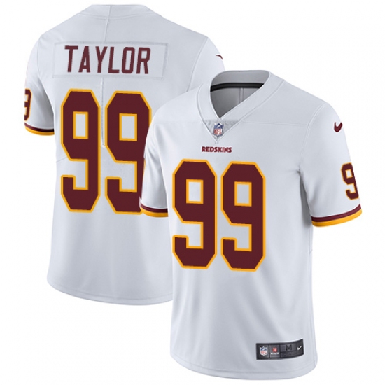 Men's Nike Washington Redskins 99 Phil Taylor White Vapor Untouchable Limited Player NFL Jersey