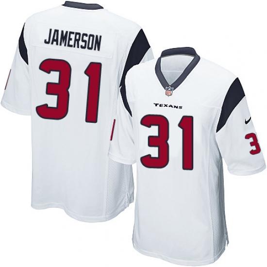 Men's Nike Houston Texans 31 Natrell Jamerson Game White NFL Jersey